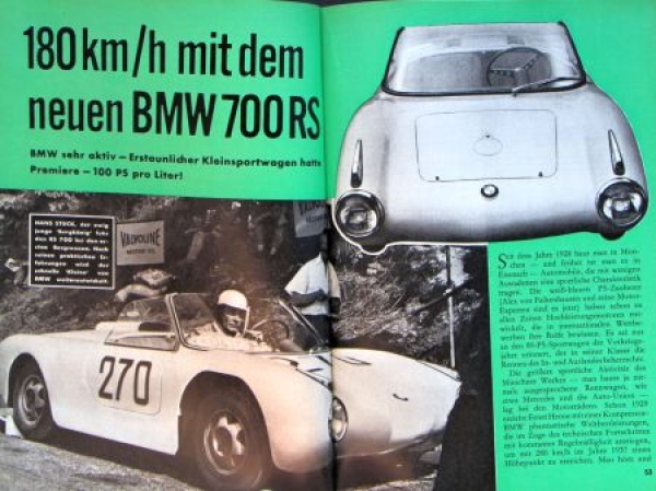"Hobby - Das Magazin der Technik" 1961 BMW Technic-Magazine (2486)